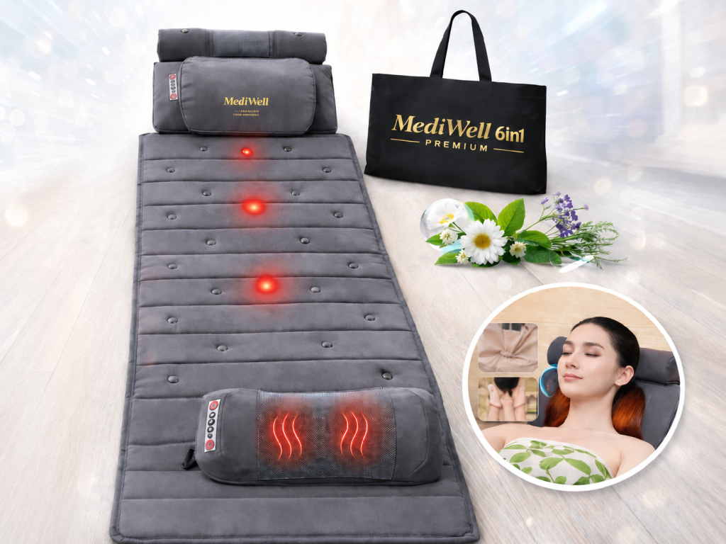 Masážna podložka s magnetmi MediWell PREMIUM 6v1